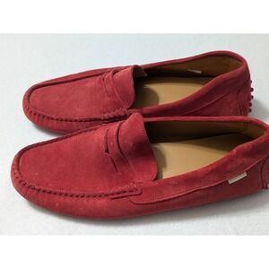 Oliver Cabell Moccasin Loafer Driving Shoes Mens Size 11 Red Suede EU 44